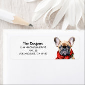 Franse Bulldog Adres Etiket (Insitu)