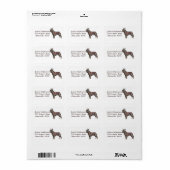 Franse Bulldog adreslabel Etiket (Full Sheet)