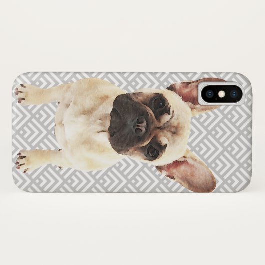 Franse Bulldog afspelen Case-Mate iPhone Case (Achterkant (horizontaal))