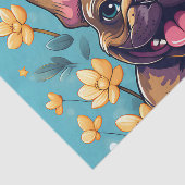 Franse Bulldog afspelen Tissuepapier (Detail)