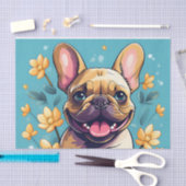 Franse Bulldog afspelen Tissuepapier (Craft)