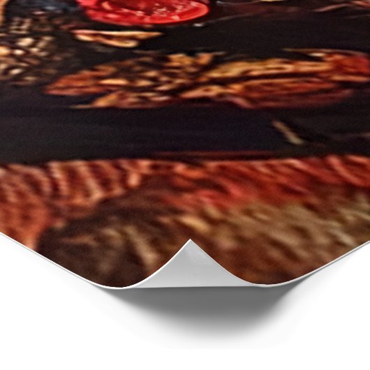 Franse Bulldog als Frida Kahlo Poster (Hoek)