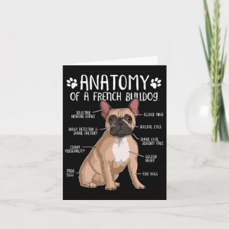 Franse Bulldog Anatomy Frenchie Hondenliefhebber E Kaart