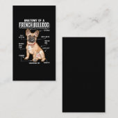Franse Bulldog Anatomy Funny Dog Visitekaartje (Voorkant / Achterkant)