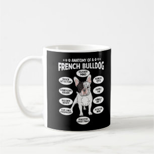 Franse Bulldog Anatomy Humor Frenchie Puppy Koffiemok