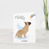 Franse Bulldog Angel Dog Pet verliest sympathie Kaart (Voorkant)