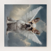 Franse Bulldog Angel Legpuzzel (Horizontaal)