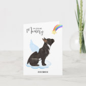 Franse Bulldog Angel Pet Loss Dog Sympathie Kaart (Voorkant)