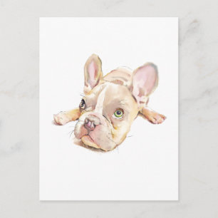 Franse Bulldog Ansichtkaart, Cadeau voor Hondenmoe Briefkaart