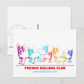 Franse Bulldog Ansichtkaarten Briefkaart (Voorkant / Achterkant)