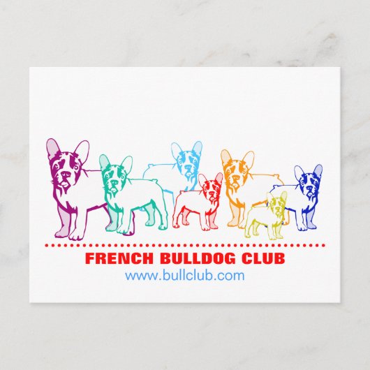 Franse Bulldog Ansichtkaarten Briefkaart (Voorkant)