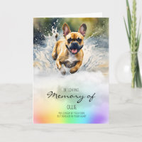 Franse Bulldog aquarel hond verlies sympathie
