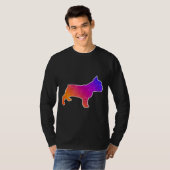 Franse Bulldog Ar Low Poly Design T-shirt (Voorkant volledig)