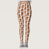 Franse Bulldog Art aangepaste Leggings (Voorkant)