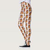 Franse Bulldog Art aangepaste Leggings (Links)