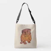 Franse Bulldog Art All-over-print crossbody tas (Achterkant)