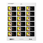 Franse Bulldog Art Etiket (Full Sheet)