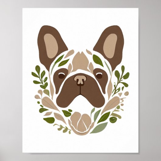 Franse Bulldog Art Poster (Voorkant)