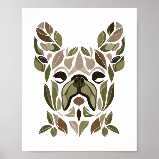 Franse Bulldog Art Poster (Voorkant)