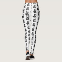 Franse Bulldog Art Tekening Leggings