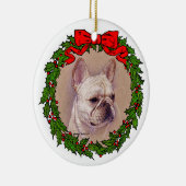 Franse Bulldog Art van Glenda S. Harlan Keramisch Ornament (Rechts)