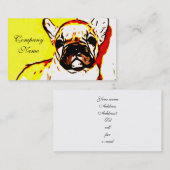 Franse Bulldog Art Visitekaartje (Voorkant / Achterkant)