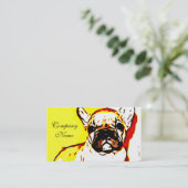 Franse Bulldog Art Visitekaartje (Staand voorkant)