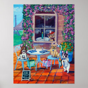 Franse Bulldog Art Wall Print