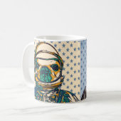 Franse Bulldog Astronaut Mok (Voorkant links)