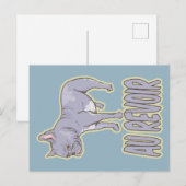 Franse Bulldog Au Revoir Briefkaart (Voorkant / Achterkant)