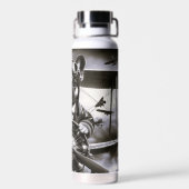 Franse Bulldog Aviator Waterfles (Achterkant)