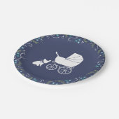 Franse Bulldog Baby shower Bord Design 3 (Gekanteld)