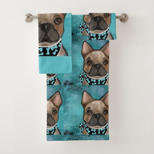 Franse Bulldog Bad Handdoek (Insitu)