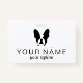 Franse bulldog badge (Achterkant)