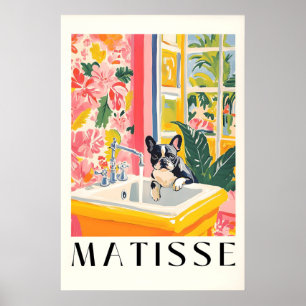 Franse Bulldog Badkamer Print Matisse Stijl Grappi