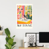 Franse Bulldog Badkamer Print Matisse Stijl Grappi (Thuiskantoor)