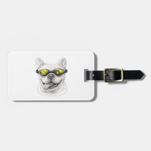 Franse Bulldog Bagage Label (Voorkant horizontaal)