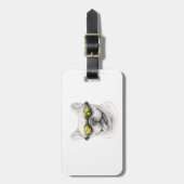 Franse Bulldog Bagage Label (Voorkant verticaal)