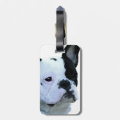 Franse Bulldog Bagagelabel (Achterkant verticaal)