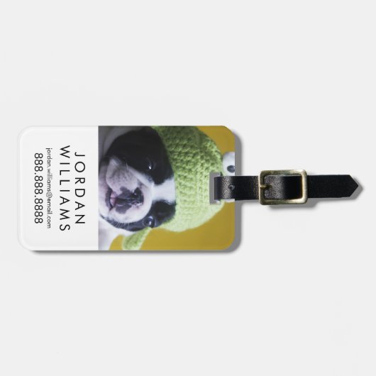 Franse Bulldog Bagagelabel (Voorkant horizontaal)