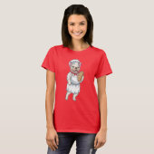 Franse Bulldog Bakker Brood T-shirt (Voorkant volledig)