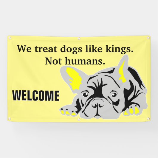 Franse Bulldog Banner (Horizontaal)