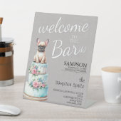 Franse Bulldog Bar Reclamebord Met Voetstuk (Insitu)