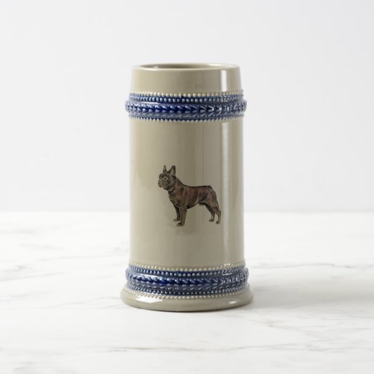 Franse Bulldog Beer Stein Bierpul (Center)