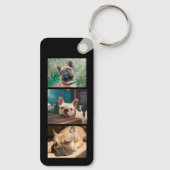 Franse Bulldog...Beste mam met dubbele zegen Sleutelhanger (Achterkant)