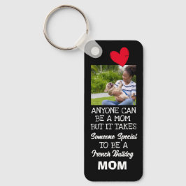 Franse Bulldog...Beste mam met dubbele zegen Sleutelhanger