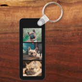 Franse Bulldog...Beste mam met dubbele zegen Sleutelhanger (Achterkant)