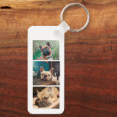 Franse Bulldog...Beste mam met dubbele zegen Sleutelhanger (Achterkant)