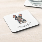 Franse Bulldog Bier Onderzetter (Linkerzijde)