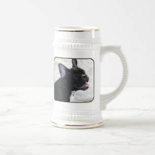 Franse Bulldog bier stein Bierpul